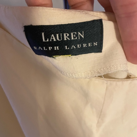 Ralph Lauren linen cropped pants in size 14 - Picture 2 of 6
